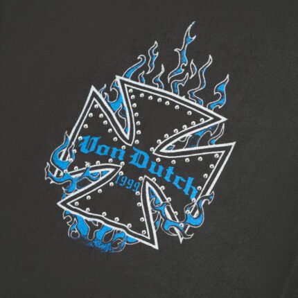 Chopper Cross Studs Tee Black f
