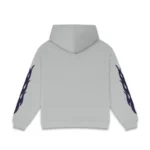 GREY CHOPPER FLAMES ZIP UP HOODIE f