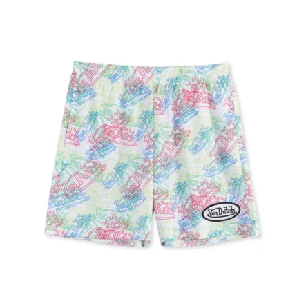 Mesh Shorts Neon Logo