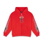 RED WIDOW ZIP UP HOODIE