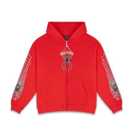 RED WIDOW ZIP UP HOODIE
