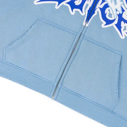 SUMMER BLUES DISTRESSED HOODIE VD x HARDFEST f