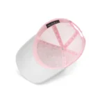 Suede Trucker Hat Grey and Pink f