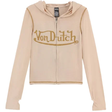 VON DUTCH ROXY TOP TAN