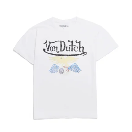 White Vintage Washed Flying Eye Tee