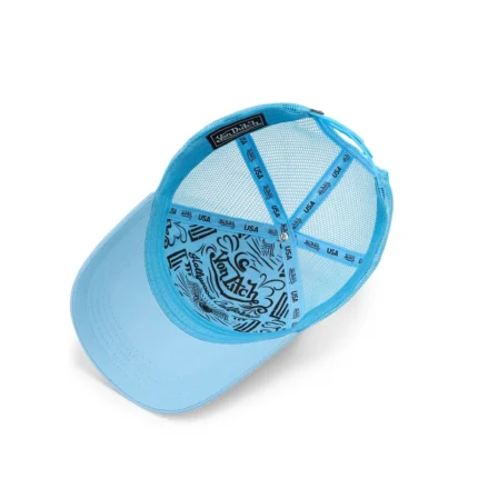 Zebra Trucker Hat Blue f